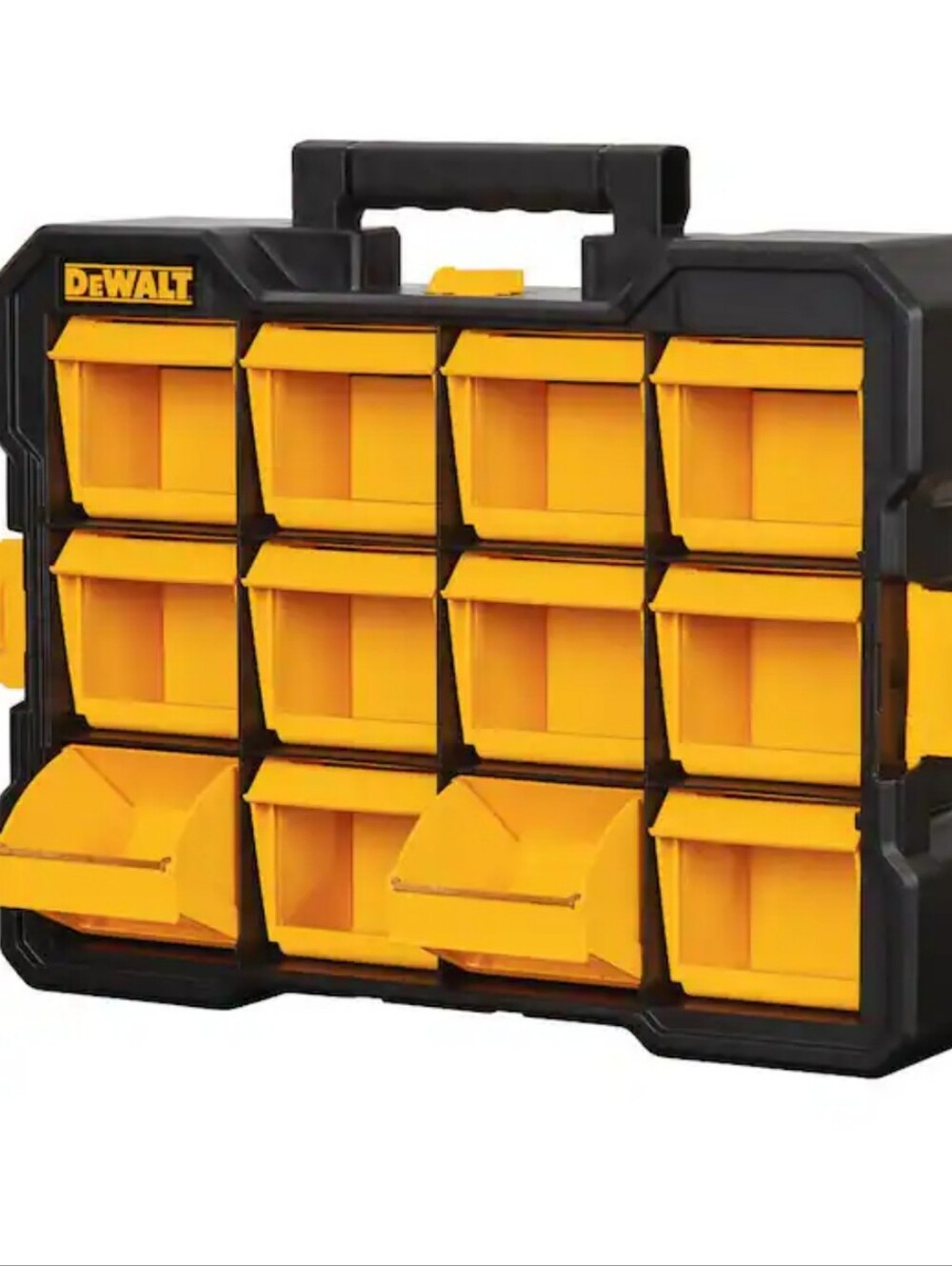 Dewalt 12-Compartment Parts Organizer Flip Stackable Bin